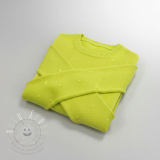 Svetrovina BIG KNIT DOT bright green