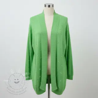 Svetrovina BIG KNIT DOT grass green