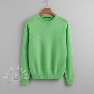 Svetrovina BIG KNIT DOT grass green