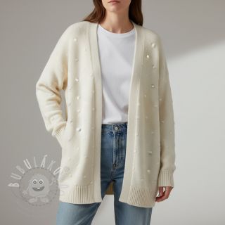 Svetrovina BIG KNIT DOT off white