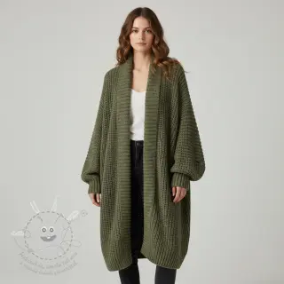 Svetrovina BIG KNIT camo green