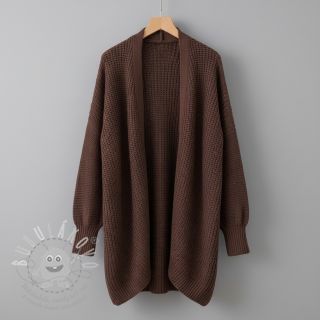Svetrovina BIG KNIT dark brown