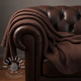 Svetrovina BIG KNIT dark brown