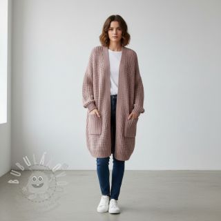 Svetrovina BIG KNIT old pink