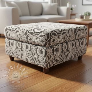 Pletenina jacquard Comfy Broken checks black