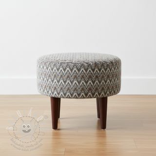 Pletenina jacquard Comfilia Zigzag wavy brown