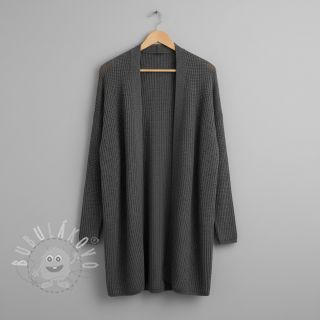 Svetrovina BIG KNIT dark grey