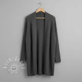 Svetrovina BIG KNIT dark grey