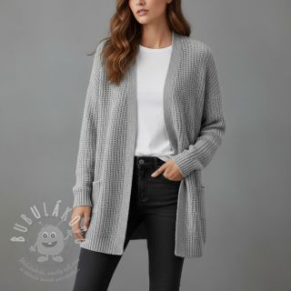Svetrovina BIG KNIT light grey