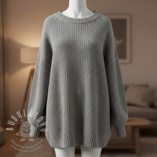Svetrovina BIG KNIT light grey