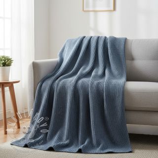 Svetrovina BIG KNIT blue