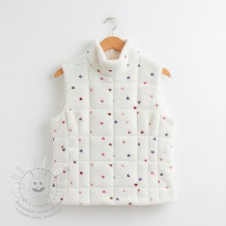 Kabátovina TEDDY Tossed hearts multi