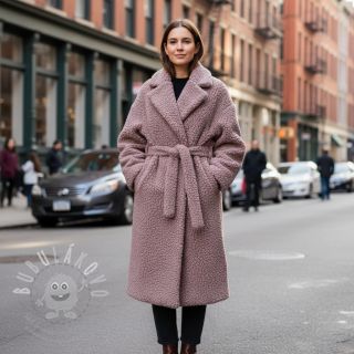 Kabátovina TEDDY dark powder