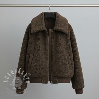 Kabátovina TEDDY dark brown