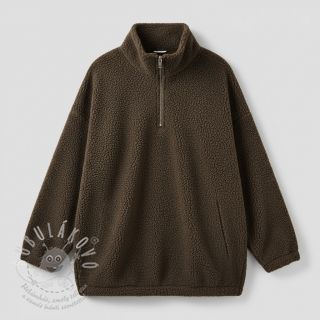 Kabátovina TEDDY dark brown