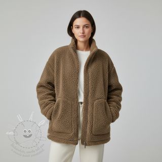 Kabátovina TEDDY soft taupe