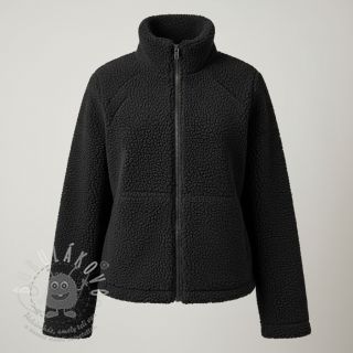 Kabátovina TEDDY black