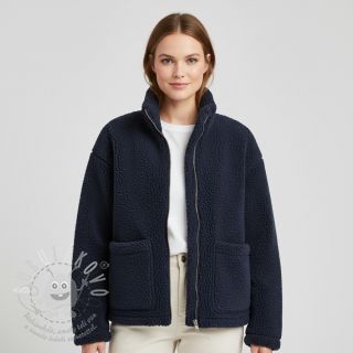 Kabátovina TEDDY navy