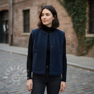 Kabátovina TEDDY navy