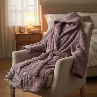 Kabátovina TEDDY Hearts in hearts mauve