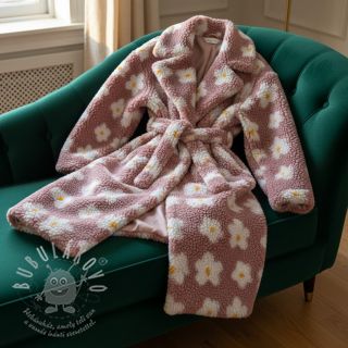 Kabátovina TEDDY Daisy old pink