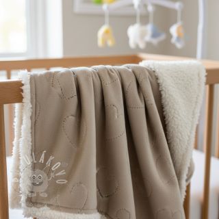 Kojenecký plyš TEDDY Hearts sand