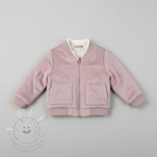Kojenecký plyš TEDDY Hearts old pink