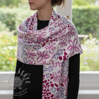 Satén ROYAL MICRO Abstarct white