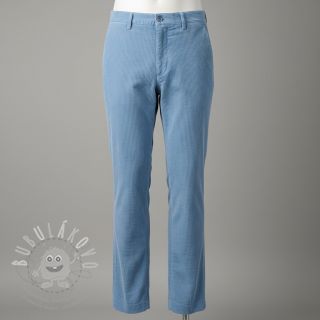 Manšestr 6W WASHED STRETCH light blue