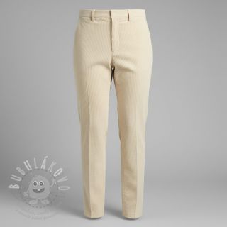 Manšestr 6W WASHED STRETCH butter
