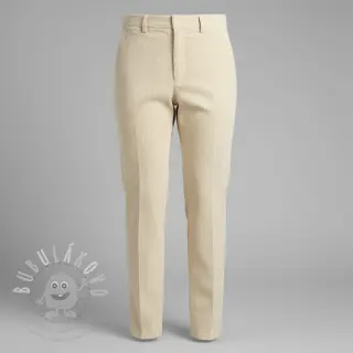 Manšestr 6W WASHED STRETCH butter