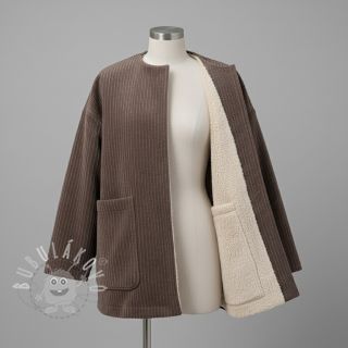 Manšestr Cofur fleece dark brown