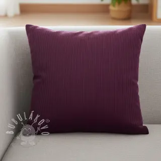 Manšestr 6W WASHED STRETCH aubergine