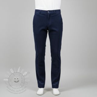 Manšestr 6W WASHED STRETCH navy