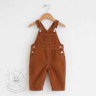 Manšestr 6W WASHED STRETCH brick