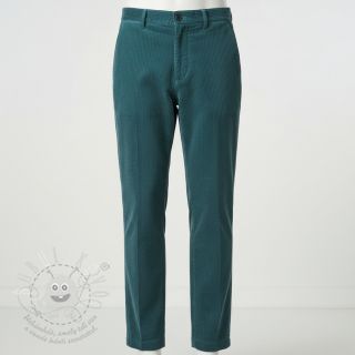 Manšestr 6W WASHED STRETCH petrol