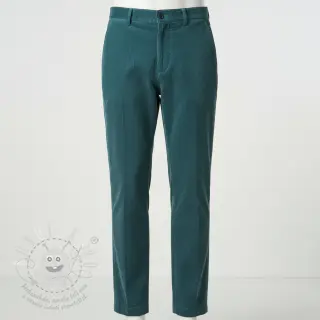 Manšestr 6W WASHED STRETCH petrol