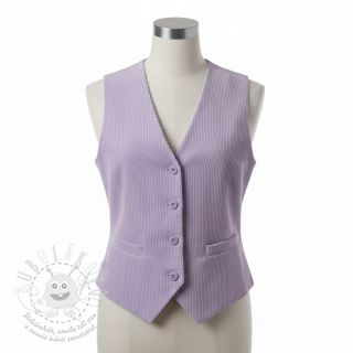 Manšestr 6W WASHED STRETCH lilac