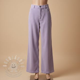 Manšestr 6W WASHED STRETCH lilac