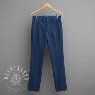 Manšestr 6W WASHED STRETCH marine