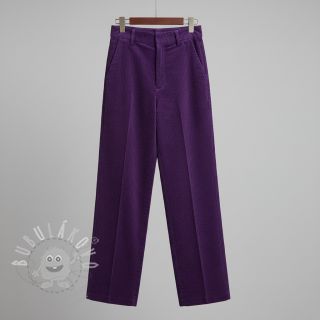 Manšestr 6W WASHED STRETCH purple