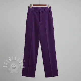 Manšestr 6W WASHED STRETCH purple