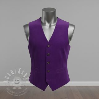 Manšestr 6W WASHED STRETCH purple