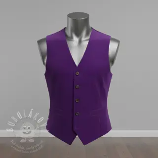Manšestr 6W WASHED STRETCH purple