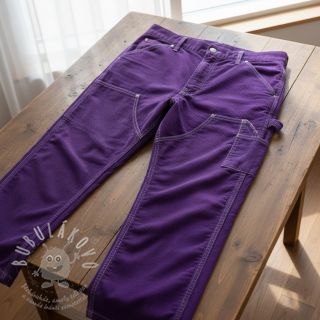 Manšestr 6W WASHED STRETCH purple