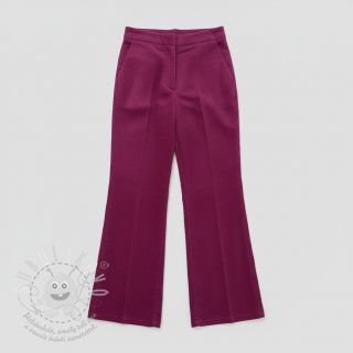 Manšestr 6W WASHED STRETCH fuchsia