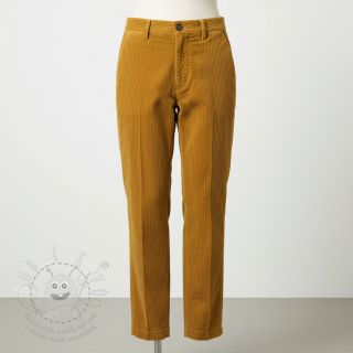 Manšestr 6W WASHED STRETCH ochre