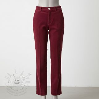 Manšestr 6W WASHED STRETCH berry