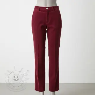Manšestr 6W WASHED STRETCH berry