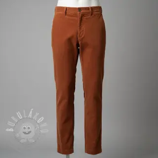 Manšestr 6W WASHED STRETCH rust